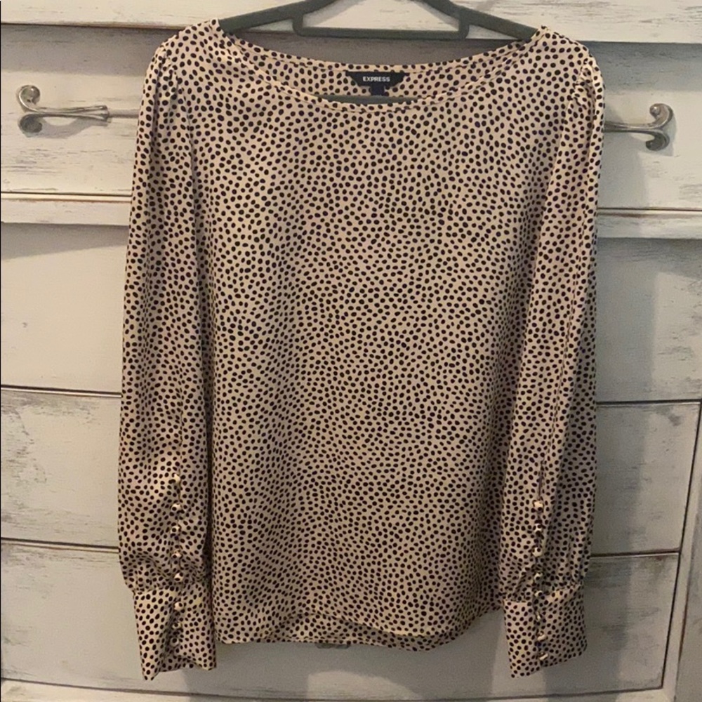 Express Polka Dot Blouse